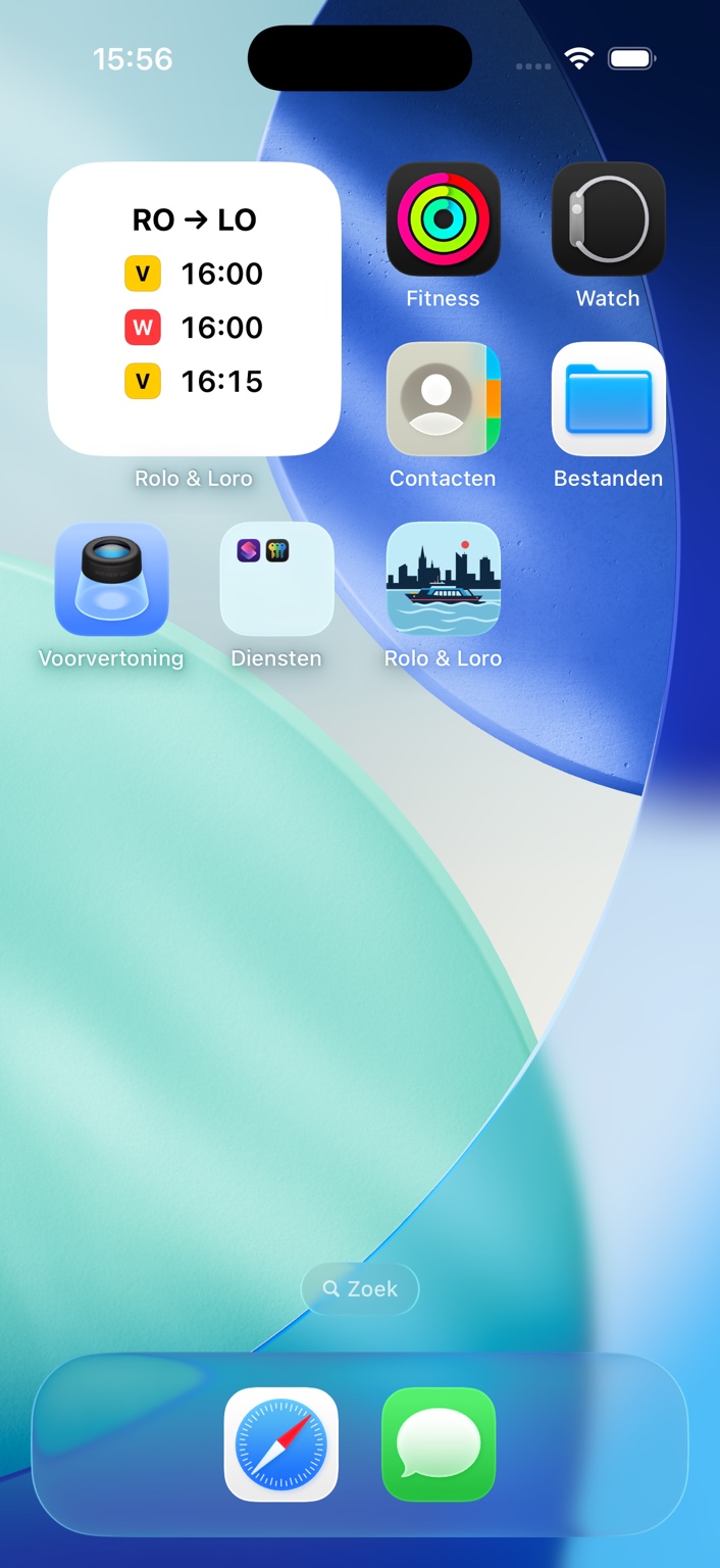 Screenshot klein iPhone-widget